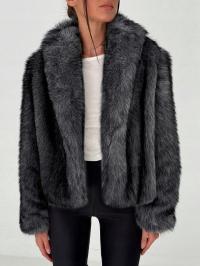 FUTERKO ELEGANCKIE WATERFALL GLAMOUR BEZ ZAPIĘCIA SZARE SHEIN S 36