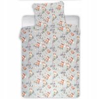 POŚCIEL 100x160+ 40x60 cm dziecięca jakość ze zwierzętami w autkach