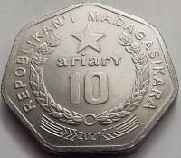 0796 - Madagaskar 10 ariary, 2021