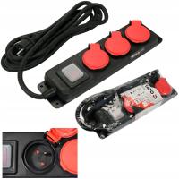 PRZEDŁUŻACZ 3 METROWY LISTWA ZASILAJĄCA WARSZTATOWA IP44 3Gx1.5 mm² YATO