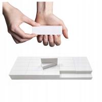 Полировщик для ногтей мини - полировальный блок 50шт буфер для маникюра белый