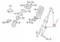 PORSCHE PANAMERA 970 Zestaw amortyzatorów przednich 97034304510 ORYGINALNY