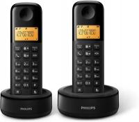 Philips D1602 DUO Telefon bezprzewodowy 2 słuchawki DECT LCD D1602B/01