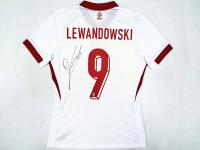 Роберт Левандовски - Польша-футболка с автографом (pol)