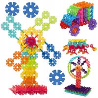 Klocki Konstrukcyjne Kwiatki Krążki Do Budowania Zestaw Kreatywny 460 elem.