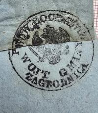 P112, Koperta, Korespondencja, całostka XIXw. Pieczęć