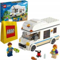 LEGO City 60283 Wakacyjny kamper + TORBA LEGO DUŻA PREZENTOWA