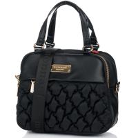 Сумка-мессенджер MONNARI стеганая спортивная вместительная 3 отделения Черная