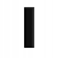 Панель стены 60 КС 15км обитая 3д изголовье в черном цвете