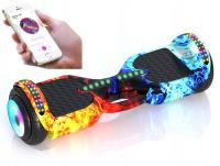 DESKOROLKA ELEKTRYCZNA HOVERBOARD DESKA DUŻE KOŁA 6,5” RGB LED BLUETOOTH