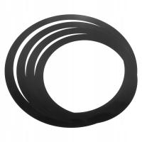 4SZT CZARNE TŁUMIKI DO PERKUSJI Z ELASTYCZNYM PASKIEM ZESTAW