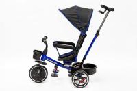 Bauerkraft трехколесный велосипед вращающийся 2в1 тележка темно-синий
