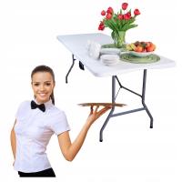 Stół Cateringowy 240 cm Składany Imprezowy Turystyczny Bankietowy Walizka