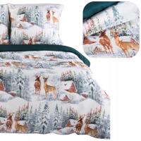 Pościel świąteczna 160x200cm BOŻONARODZENIOWA ŚWIĘTA BOŻE NARODZENIE