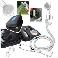 PRYSZNIC TURYSTYCZNY bezprzewodowy z AKUMULATOREM KEMPINGOWY polowy POMPKA