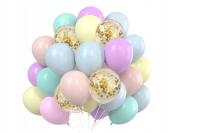 Латексные шары красочные пастельные смешанные конфетти 30 шт украшения гелий N