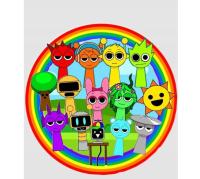 Naprasowanka Termo Aplikacja Naklejka na Odzież SPRUNKI BAJKA 2