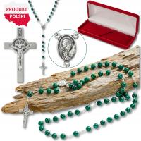 Природный камень малахит четки 8mm польский продукт премиум в коробках