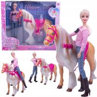 Кукла с лошадью ходячая лошадь ходит римское седло