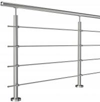 Balustrada balkonowa barierka na schody 4 x fi 12 mm długość 220 cm