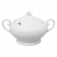 ФАРФОРОВАЯ СУПОВАЯ ВАЗА С КРЫШКОЙ ДЛЯ ОБЕДЕННОГО СУПА 2.5 L ФАРФОР