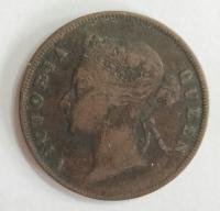 Moneta Straits Settlements 1 cent 1895 królowa Wiktoria