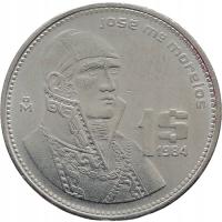 33742. Meksyk, 1 peso, 1984r.