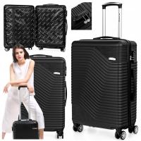 Большой чемодан на колесиках для путешествий, багаж из АБС-пластика, прочный шифр XXL, сапфир, DUO