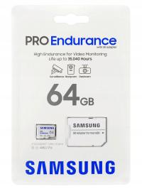 SAMSUNG Pro Endurance Karta pamięci microSD XC 64 GB Class 10   Adapter