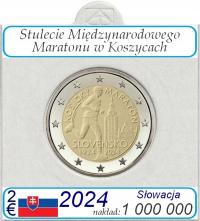 2 euro Słowacja Maraton 2024 + holder