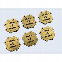 Znaczniki Micro Art Hull Point Gold (6)