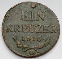 2529. Austria, 1 krajcar 1816-O