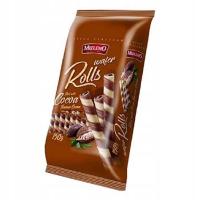 Mulino 150g Rurki waflowe z kremem o smaku kakaowym Rolls Wafer Cocoa