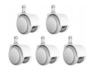 Ролики для поворотного кресла белый IKEA 50 мм fi.10 мм