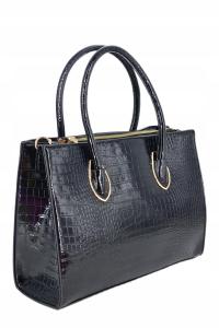 Torebka damska duża klasyczna aktówka teczka usztywniona pojemna do ręki