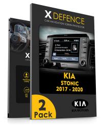 2в1 навигационное защитное стекло для KIA STONIC 2017-2020