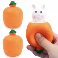 Мягкий антистрессовый кролик морковь