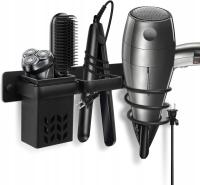 UCHWYT NA SUSZARKĘ DO WŁOSÓW I PROSTOWNICĘ CZARNY