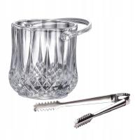 Wyczyść wiaderko z lodem Wanna na napoje ze szczypcami Party Kosz na napoje do baru w stylu B