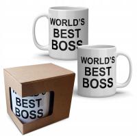 KUBEK WORLDS BEST BOSS Michael, Dwight - The Office - 330ml - W PUDEŁKU