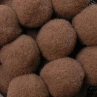 Pompony dekoracyjne duże 20mm 100szt. brązowe