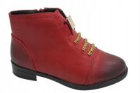 Botki dziecięce Jezzi 1718-3 czerwone