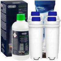 4× Filtr do wody Aqualogis AL-S002 + Odkamieniacz Delonghi Ecodecalk DLSC500 500 ml