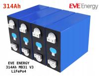 8 szt. ogniwo bateria 314Ah EVE Energy m. MB31 V3 LiFePO4 8000 cykli 2025r.
