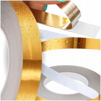 Лента декоративная лента самоклеящаяся декоративная Золотая декорация 2 см x 50 м