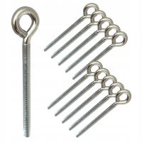 HAK OCZKOWY METRYCZNY GWINTOWANY ŚRUBA z uchem M6/40mm 10 szt