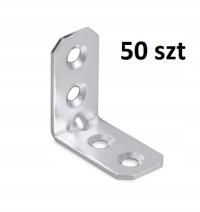 Угловая скоба мебельная крепежная деталь серебряная сталь 30x30x16 50шт