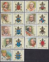 Watykan 2000 Mi 1327-35 ** Jan Paweł II Papież