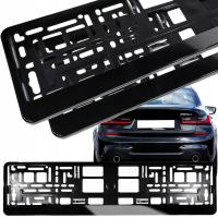 Ramka do tablicy rejestracyjnej Iso Trade czarna uniwersalna 2 szt.