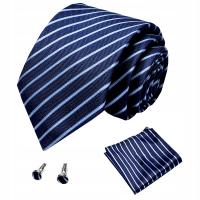 ZESTAW KRAWAT SPINKI POSZETKA IDEALNY ZESTAW DLA MĘŻCZYZN Z KLASĄ